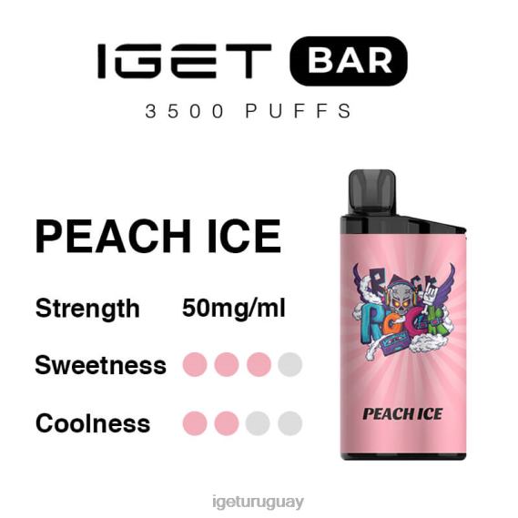 IGET Discount barra 3500 inhalaciones 4J22T279 hielo de durazno