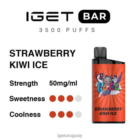 IGET Plus barra 3500 inhalaciones 4J22T303 hielo de fresa y kiwi