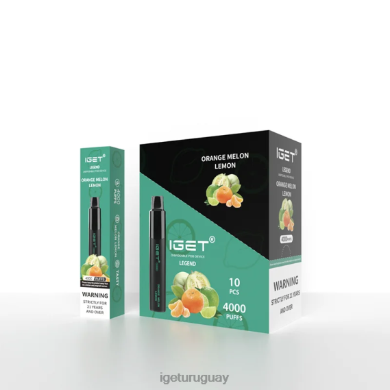 IGET Vape Online leyenda 4000 bocanadas 4J22T335 naranja melón limón